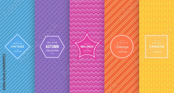 Fototapeta Cute bright seamless pattern background