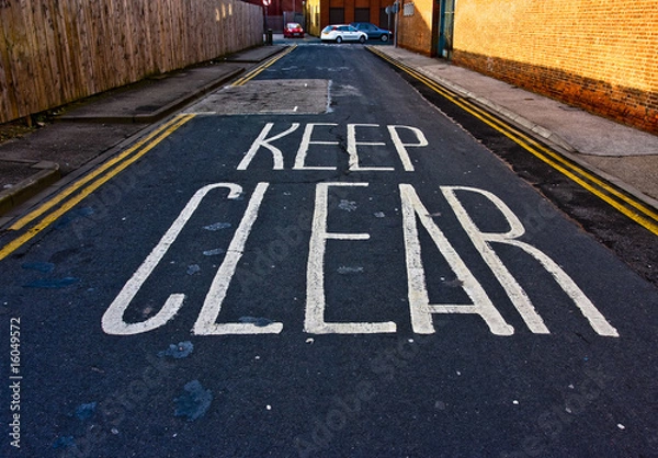 Fototapeta Keep Clear