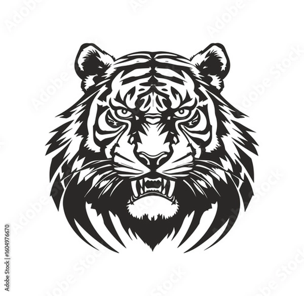 Fototapeta Intense Tiger Head 