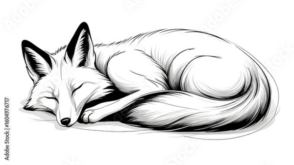 Fototapeta Fox Vector, Fox Illustration Vector, Fox Vector Art