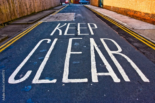 Fototapeta Keep Clear