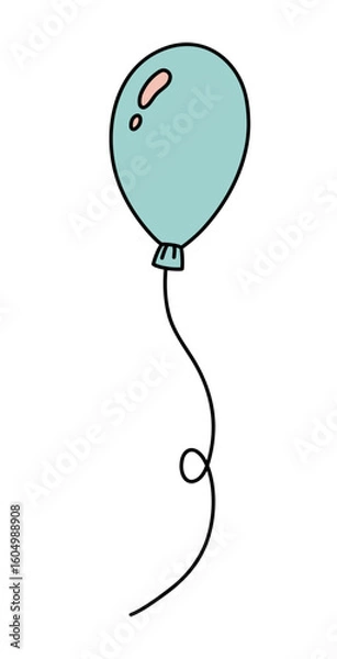 Obraz Balloon.Vector illustration in cartoon style.