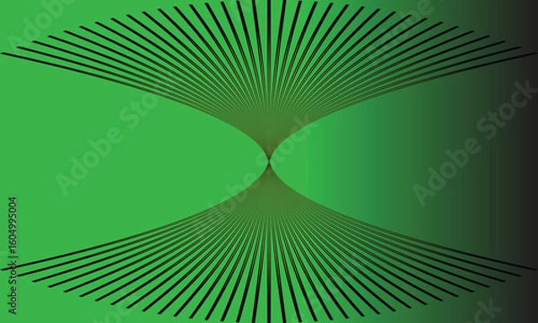 Obraz abstract black and nion colour thik to thin sheall uper arc line pattern with gradient colour background used for background ,wallpaper,tablecloth etc..