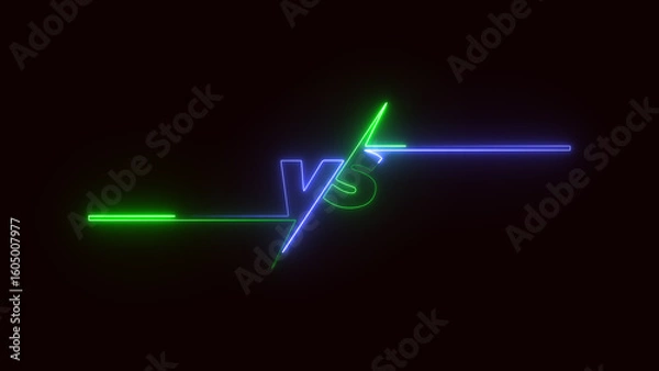 Fototapeta Backgrounds for fighting characters versus in a glossy style design, perfect for gaming content.