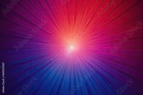 Fototapeta Radiant, vibrant abstract design with radiating color.