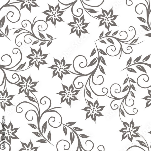 Fototapeta seamless pattern with flowers