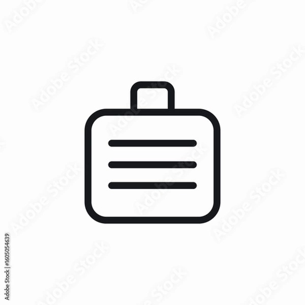 Fototapeta tool case icon sign vector