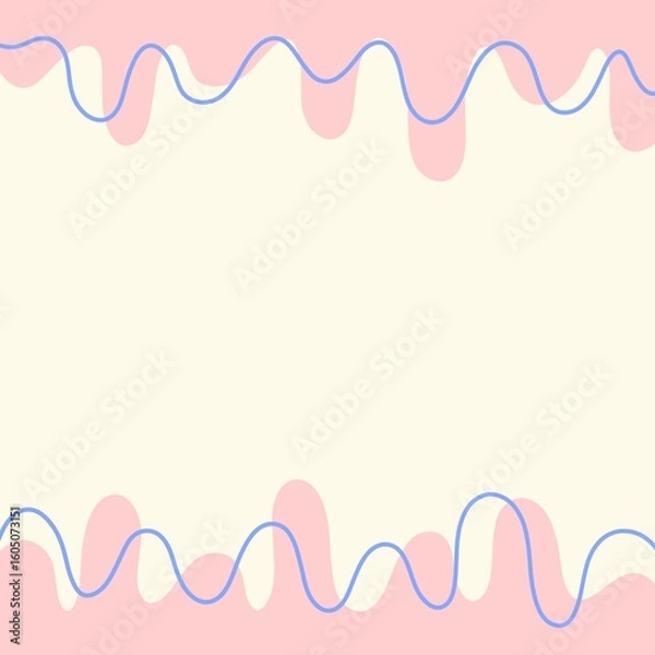 Obraz pink background with a frame