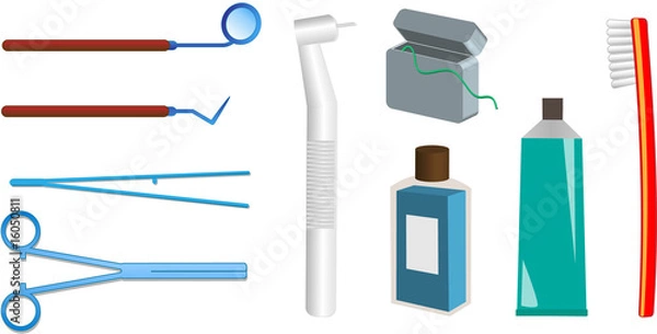 Obraz Dental care vector illlustation