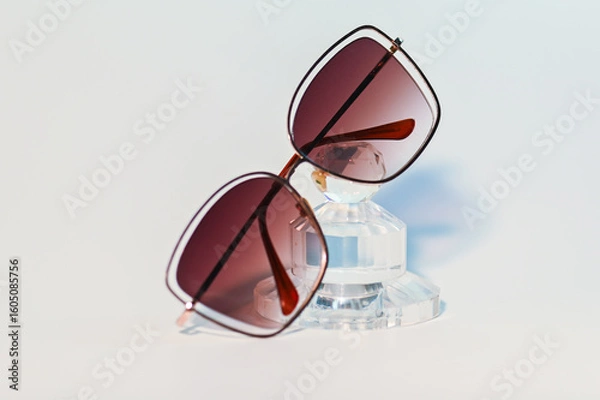 Obraz Large Square Sunglasses on Acrylic Stand