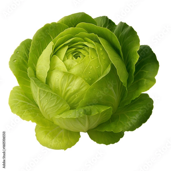 Obraz cabbage isolated on white background