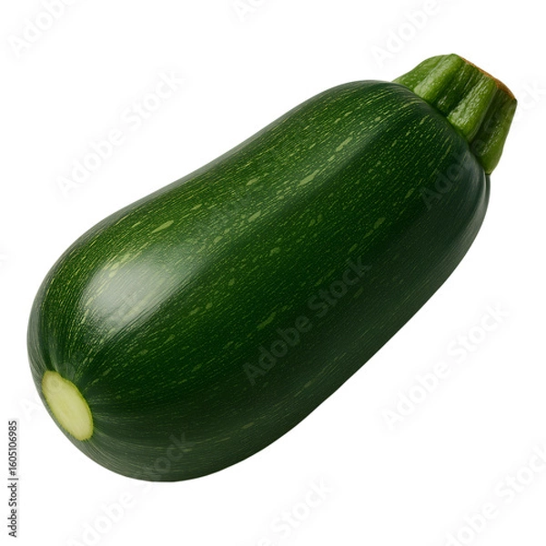 Obraz zucchini isolated on white background