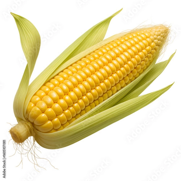 Obraz corn on a white background