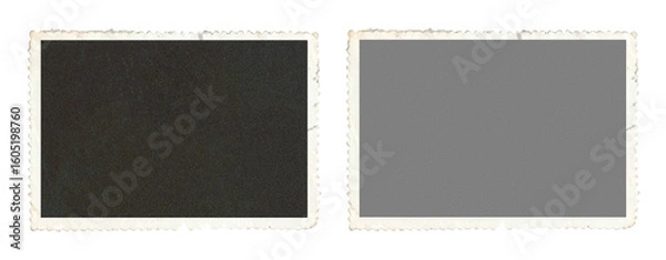 Obraz Blank photo frame in stamp background