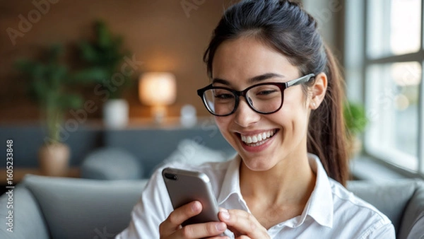 Obraz Happy Student Receiving Great News