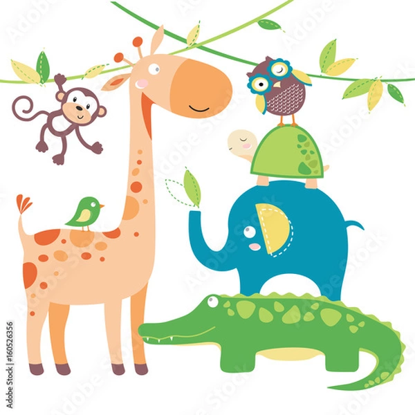 Fototapeta zoo pattern