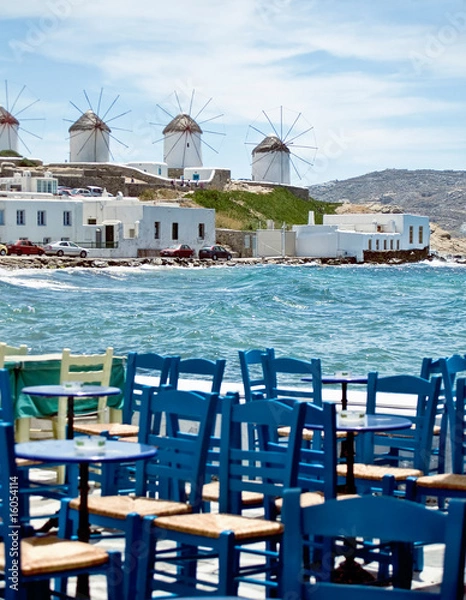 Obraz Dining in Mykonos