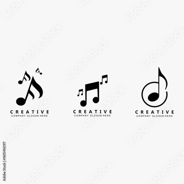 Fototapeta MUSIC NOTE DESIGN SONG TONE SIGN