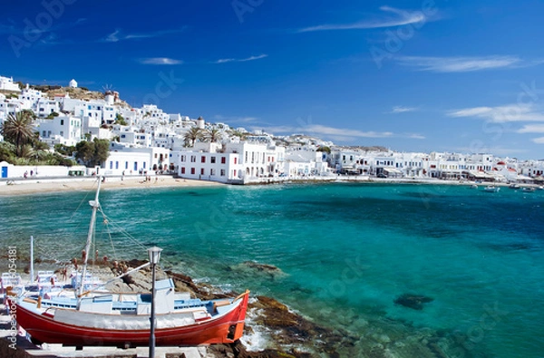 Obraz Miasto Mykonos