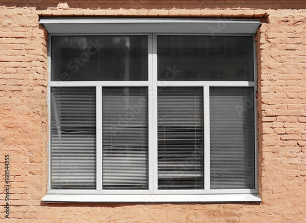 Fototapeta Building with modern metal plastic window