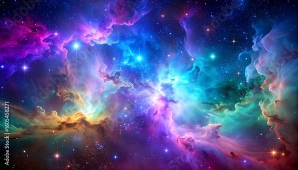 Fototapeta Colorful Nebula