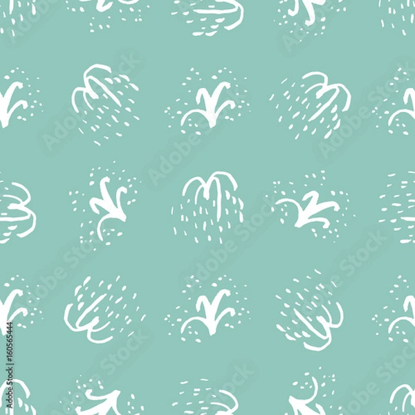 Obraz Seamless pattern with fireworks in simple scandinavian style 