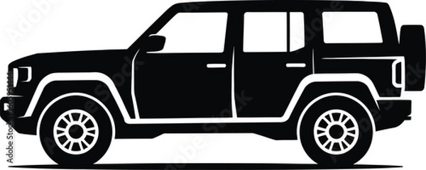 Obraz Automobile outline design silhouette