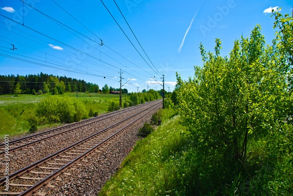 Obraz Bahnstrecke in Schweden
