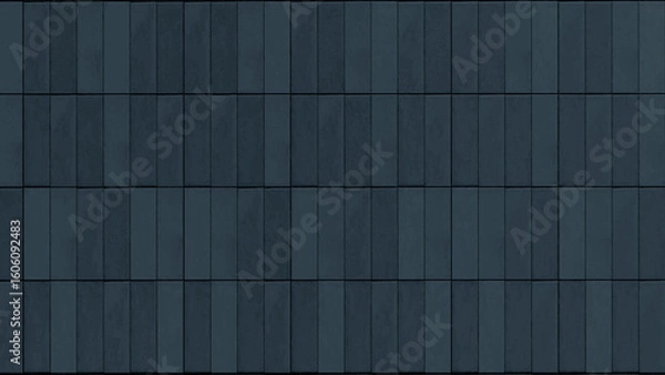 Fototapeta Stone pattern rectangle dark blue for interior background