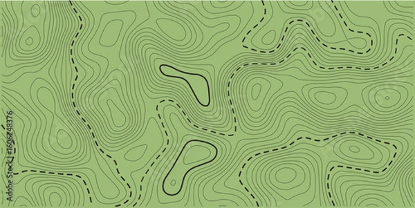Obraz green background topo. Vector abstract illustration