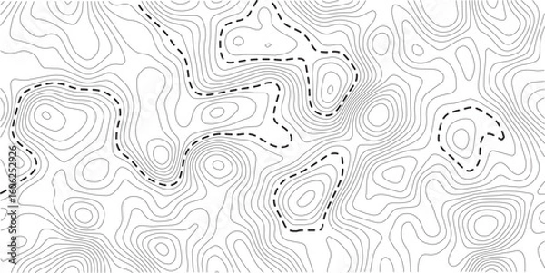 Obraz Contour map vector. Geographic World Topography map grid abstract vector illustration . Pro Vector