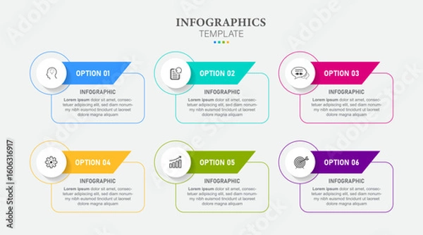 Obraz Presentation business infographic template vector.
