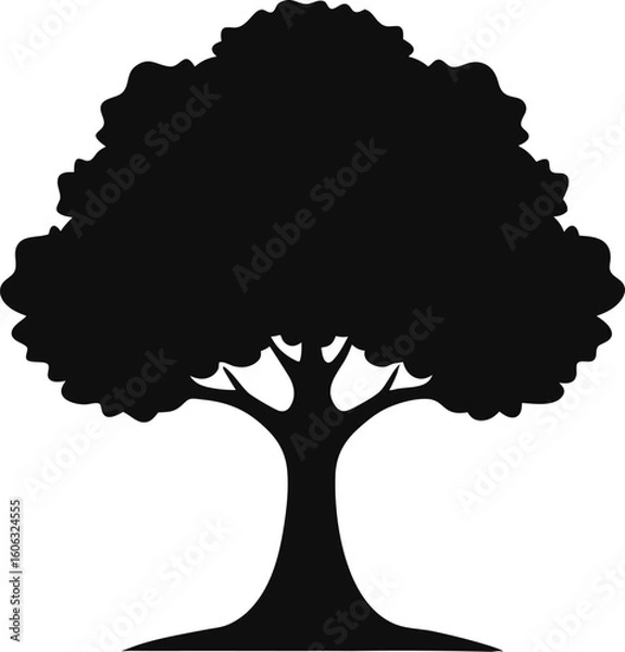 Fototapeta trees silhouette vector design eps