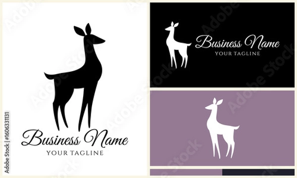 Fototapeta Deer Logo Design Variations. (35)