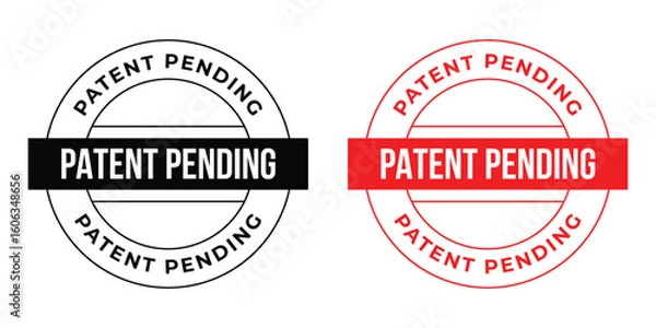 Fototapeta Patent Pending Stamp Vector Set