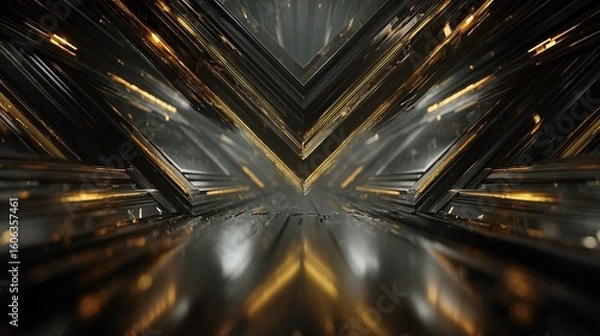 Fototapeta Futuristic Sci-Fi Metallic Background/未来的なサイファイメタリック背景2