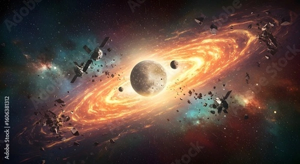 Fototapeta abstract space background