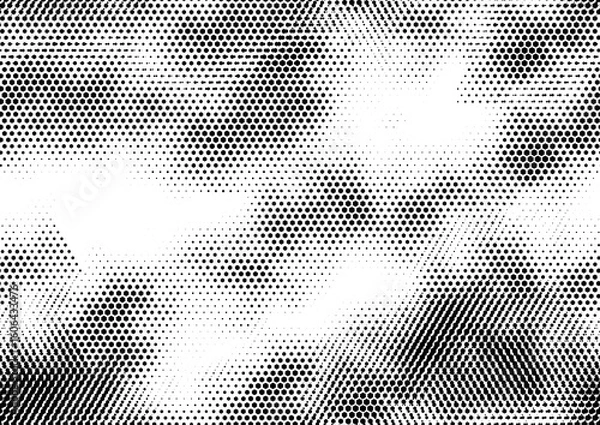 Obraz 漫画用スクリーントーン。テクスチャ。ハニカム模様の不穏な壁紙。シームレス素材。