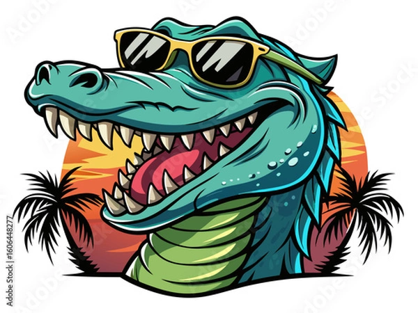 Fototapeta crocodile mascot