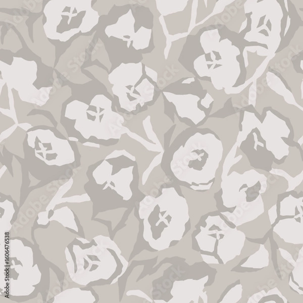 Fototapeta Vector botanical illustration seamless repeat pattern