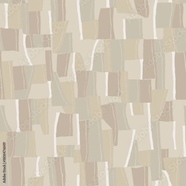 Fototapeta Vector geometric mosaic illustration seamless repeat pattern