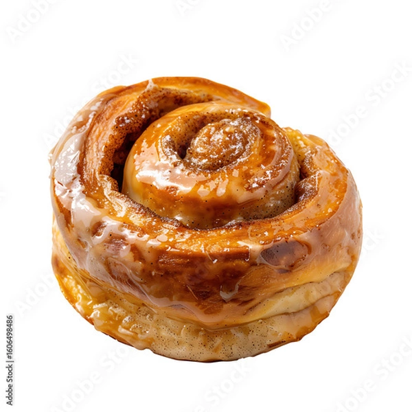 Obraz Golden Cinnamon Roll with Glaze