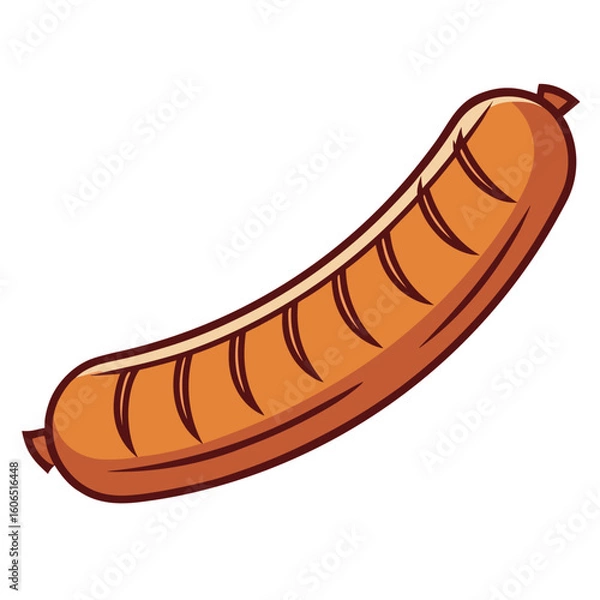 Fototapeta Sausage  
icon featuring beer, pretzels, and Bavarian elements. Perfect for party themes and German festival designs.