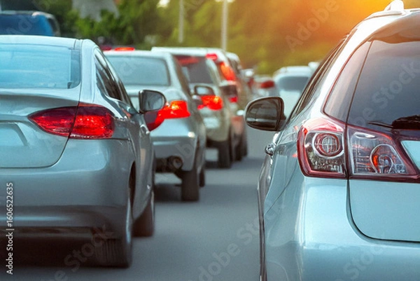 Fototapeta Stau in den Ferien