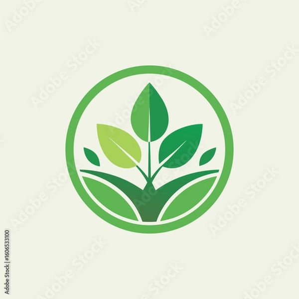 Fototapeta Eco-friendly logo	