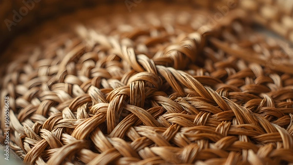 Fototapeta Basket weaving techniques for beginners. Types of baskets to weave at home. Best materials for basket weaving projects. Step-by-step guide to basket weaving patterns.