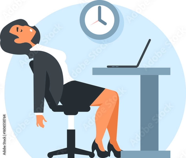 Fototapeta Procrastination Concept – Man Delaying Work or Task