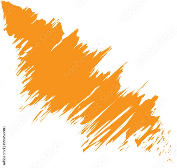 Obraz vector orange brush stroke texture