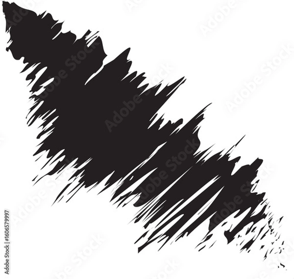 Obraz vector black brush stroke texture