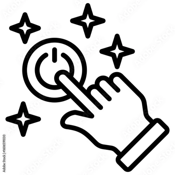 Fototapeta Purpose Activation Icon